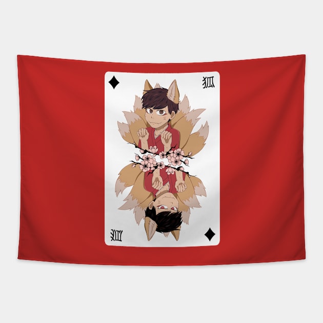 Kitsune!Osomatsu Card Tapestry by mikazure