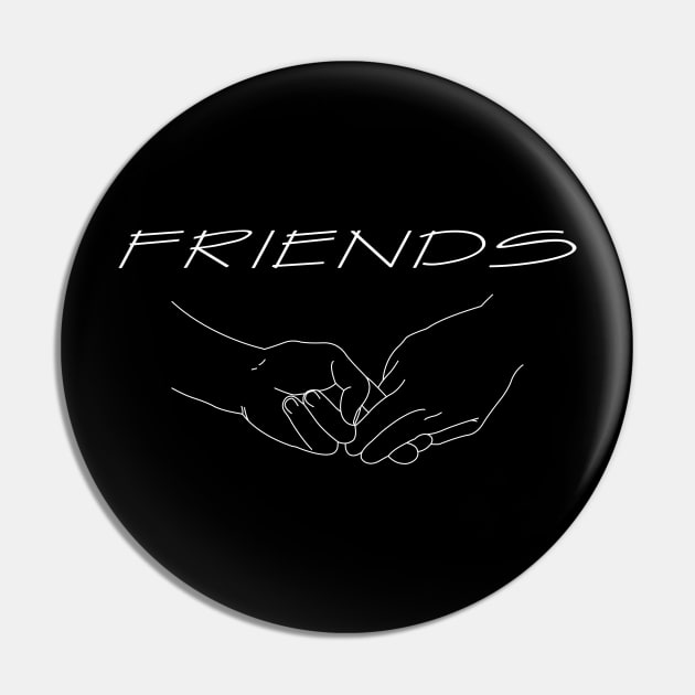 Friends - White Pin by SanTees