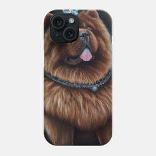 Chow Chow with Crown Phone Case