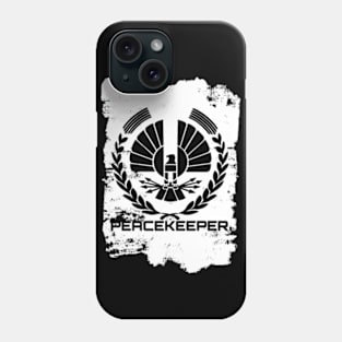 PEACEKEEPER White Painted Background Phone Case