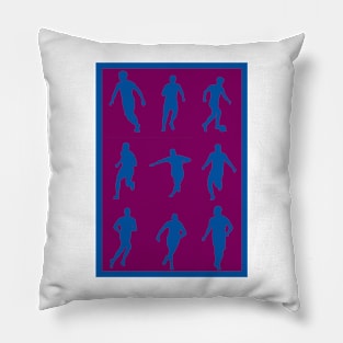 aston villa football club Claret and Blue print poster Pillow