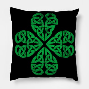 Traditional Celtic Shamrock Pillow