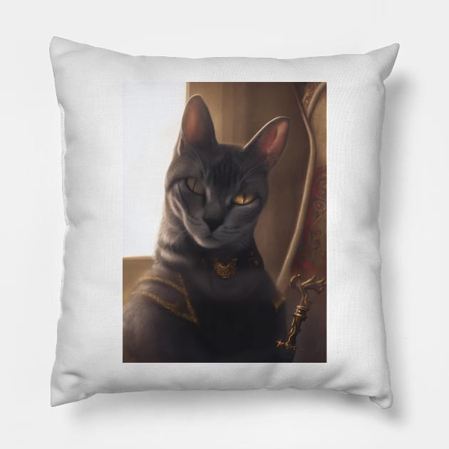 Mystic Mage cat: Asher Pillow by Dendros-Studio