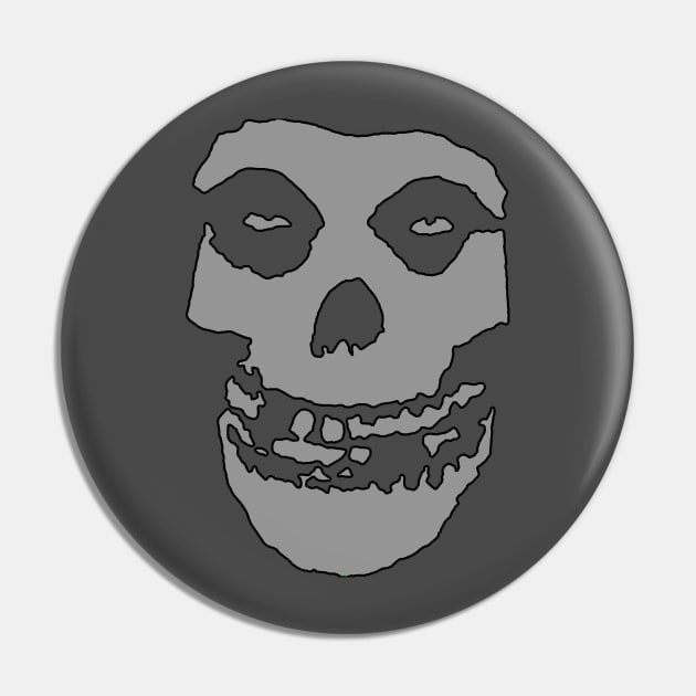 Crimson Ghost - Gray Solid Pin by Controlled Chaos