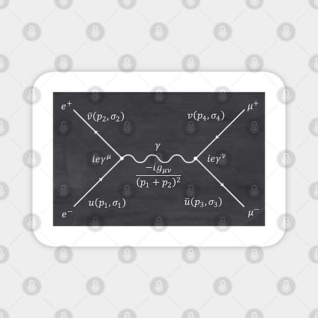 Feynman Diagram Magnet by ScienceCorner