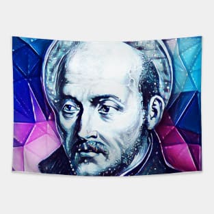 Ignatius of Loyola Snowy Portrait | Ignatius of Loyola Artwork 13 Tapestry