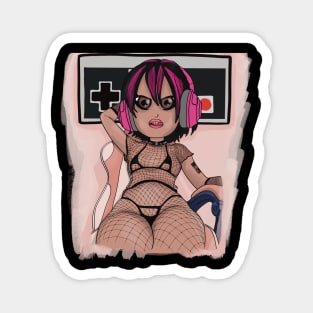 Gothic Gamer Pinup Magnet