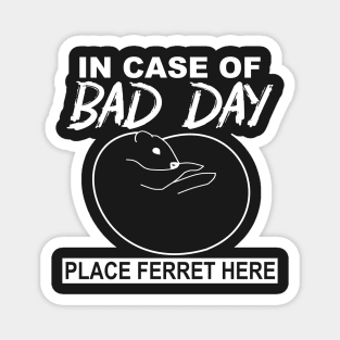 In Case of Bad Day, Place Ferret Here Magnet