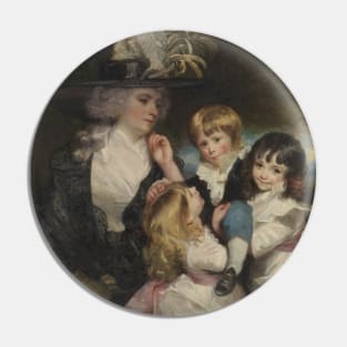 Lady Smith (Charlotte Delaval) and Her Children (George Henry, Louisa, and Charlotte) by Joshua Reynolds Pin