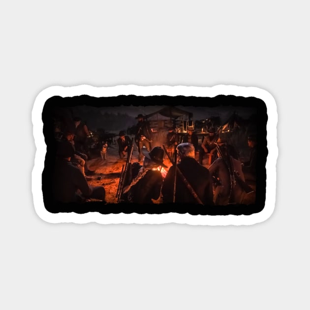 RDRO Retreat Campfire Magnet by RDRO Retreat