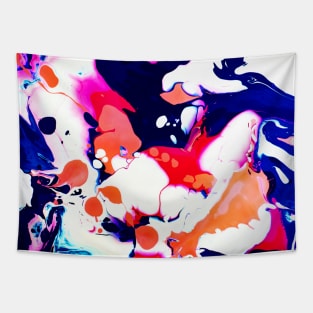 Colourful Digital Paint Art Tapestry
