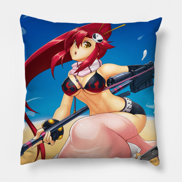 Yoko Littner Gurren Lagann Pillow Teepublic Au