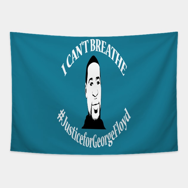 I Cant breathe Justice for George Floyd Tapestry by bratshirt