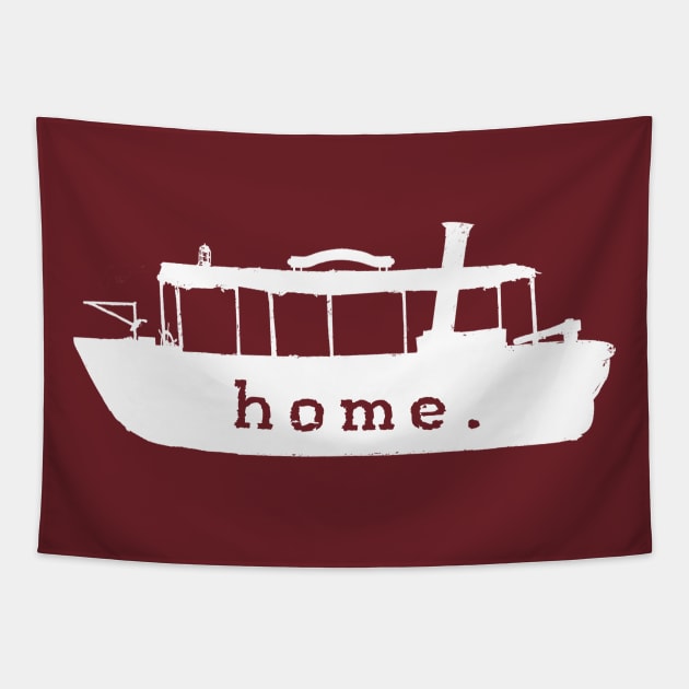 A Place We Call Home (White) Tapestry by The Skipper Store