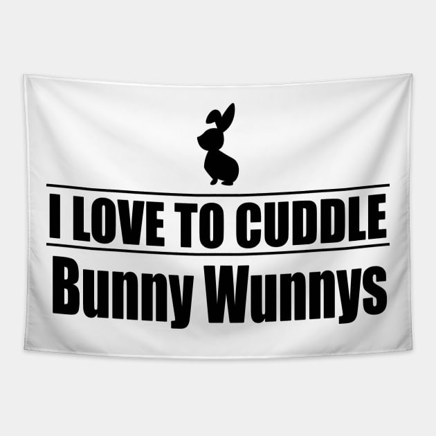 I love to cuddle bunnys Tapestry by nektarinchen