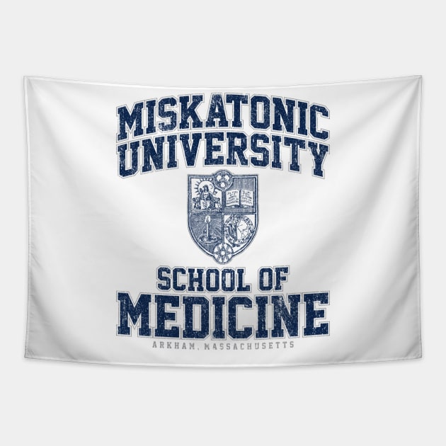 Miskatonic University School of Medicine (Variant) Tapestry by huckblade