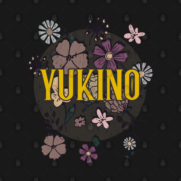 Aesthetic Proud Name Yukino Flowers Anime Retro Styles by Kisos Thass