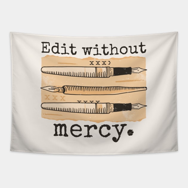 Edit Without Mercy // Vintage Editor Editing Funny Tapestry by SLAG_Creative