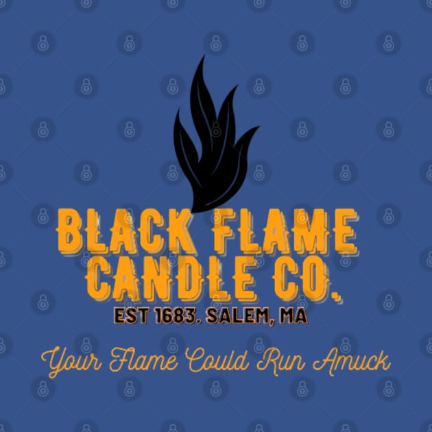 Black Flame Candle by pixiedustparadise