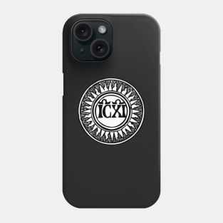 ICXI | Line Art | Black & White | Catholic | Christianity | Kingdom | Christ | Missal | Western Civilization | Medieval | Neoclassical Phone Case