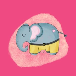 Cute Elephant Art T-Shirt