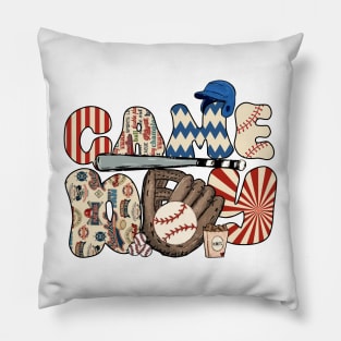 Game Day Baseball Baseball Life, Softball Life Pillow