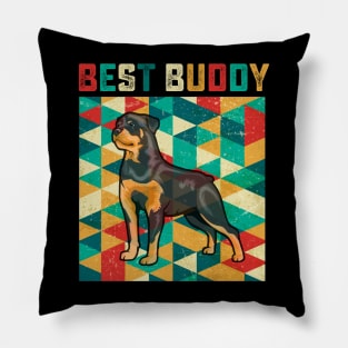 Best Buddy Rottweiler Pillow