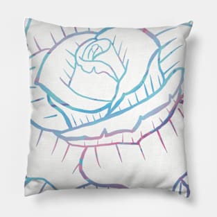 Rose flower outline Pillow