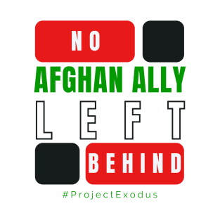 No Afghan ally left behind (light background) T-Shirt