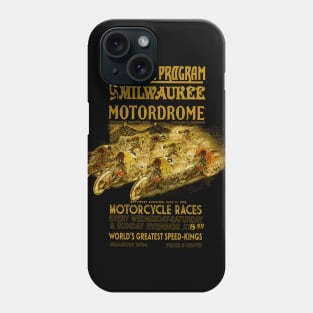 Milwaukee Motordrome Motorcycle Races Phone Case