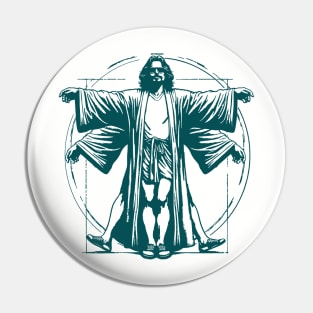 Vitruvian Man Dude - Big Lebowski Vitruvian Dude Pin