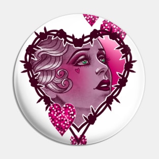 Barb Wire Love Pin