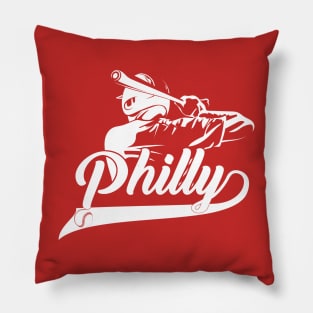 Philly Baseball Vintage Leopard Heart Baseball Fans 2022 Pillow