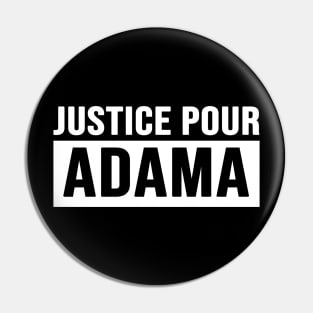 Justice Pour ADAMA Pin