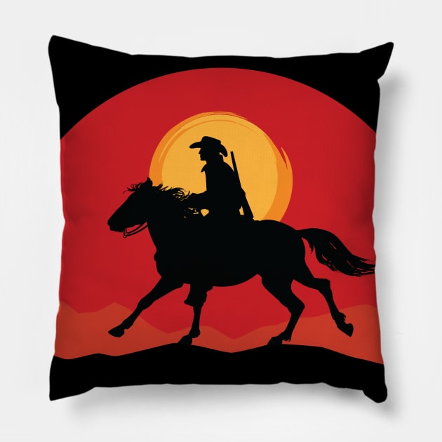 Read Dead • Arthur Morgan • Silhouette Pillow by FalconArt