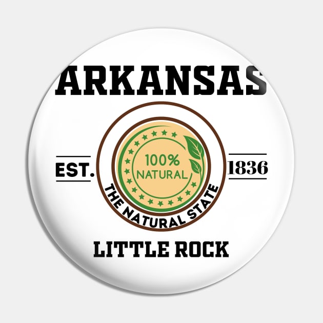 Arkansas state Pin by Freaky Designer