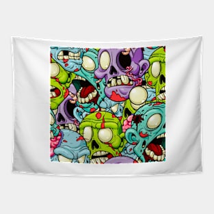 Cartoon zombie Tapestry