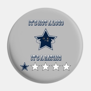 Anti-Cowboy Fan Pin