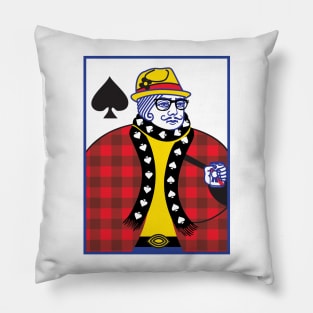 Hipster King of Spades Pillow