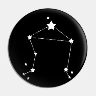 Libra Stars Zodiac Constellation Pin