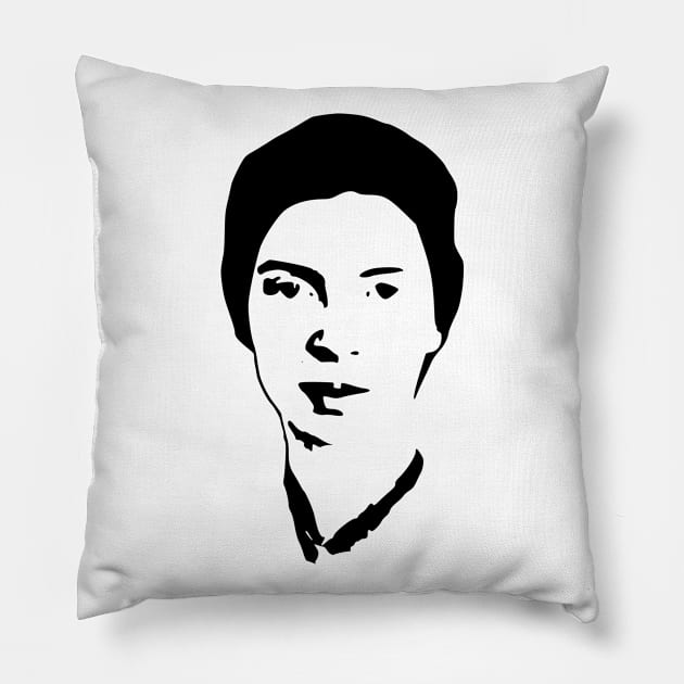 Emily Dickinson Pillow by Nerd_art