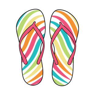 Rainbow Flip Flops T-Shirt