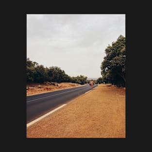 Pilgrim Walking Along Road T-Shirt