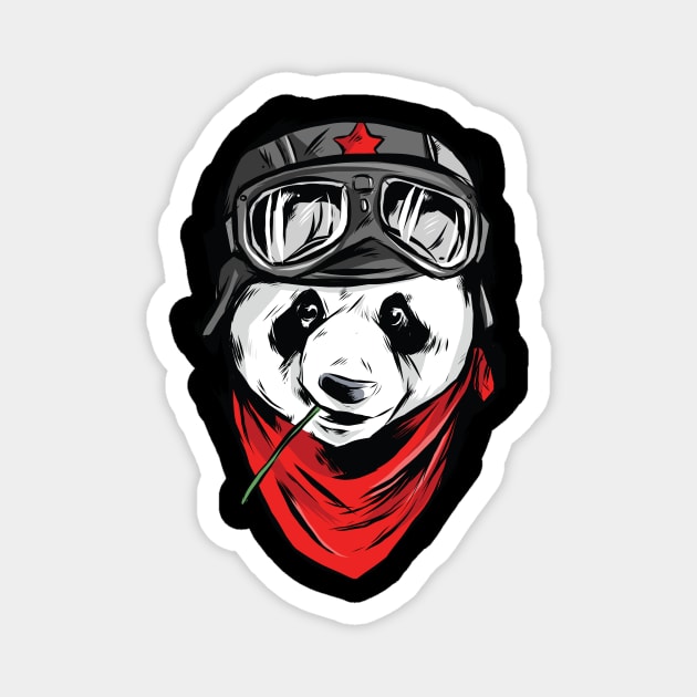 cool panda Magnet by D.O.A