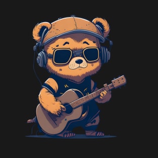 Bear Playing Guitar T-Shirt