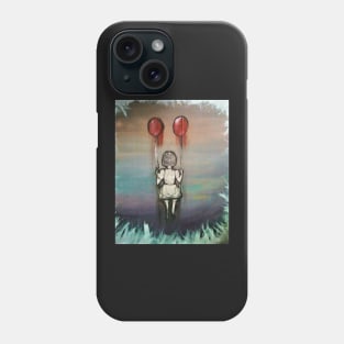 Balloon Girl (Floating Down) Phone Case