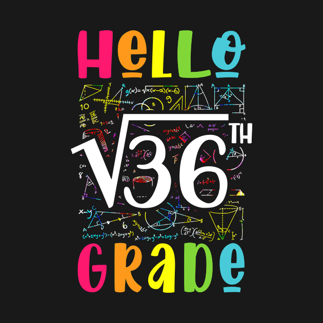 Back To School 6th Grade Square Root Of 36 Teachers Students by paveldmit