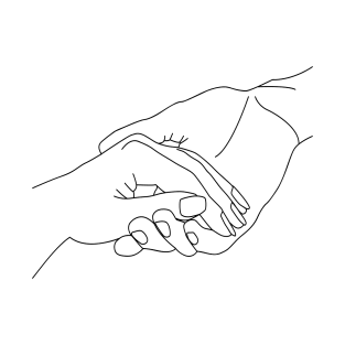 Hand holding hand T-Shirt