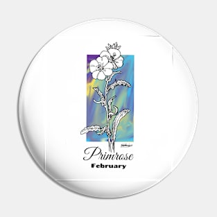 February Birth flower - Primrose Pin