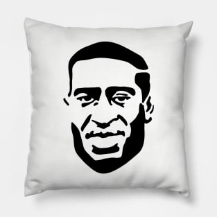 George Floyd portrait Black Lives Matter stencil art graffiti Pillow